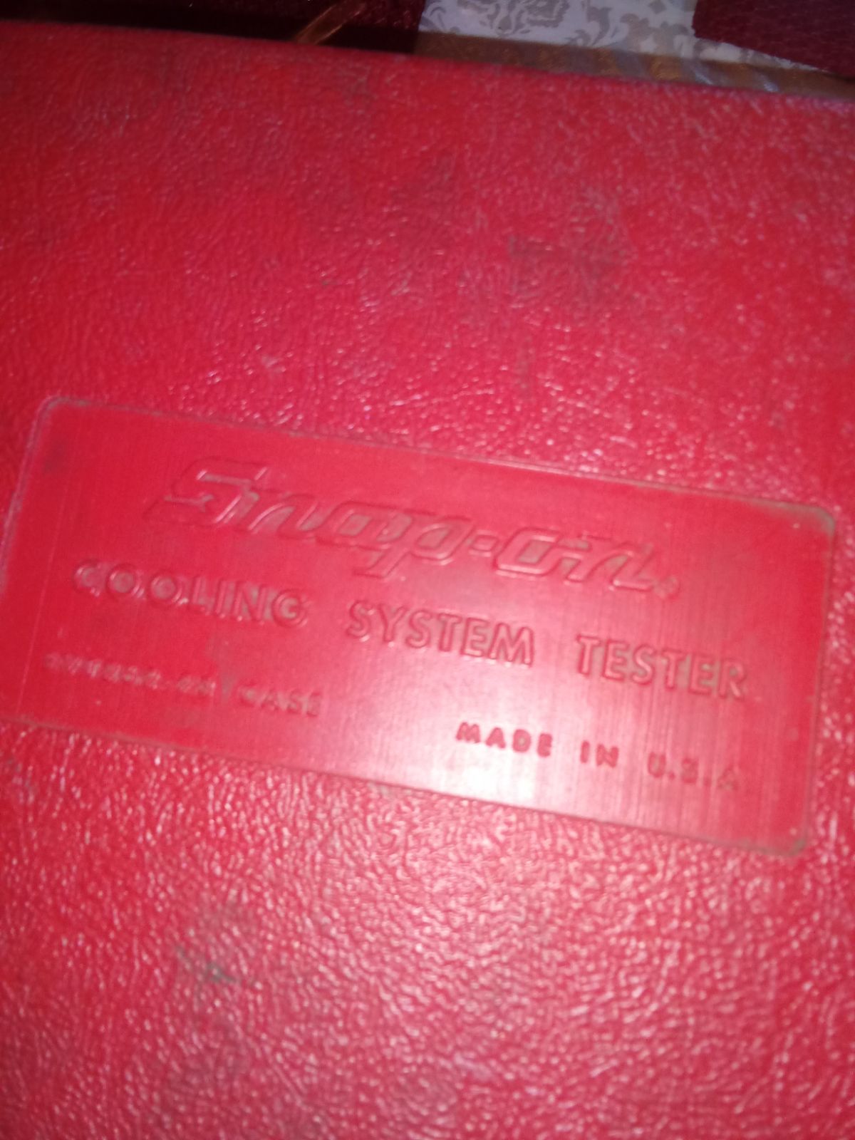 Snap on coolant tester