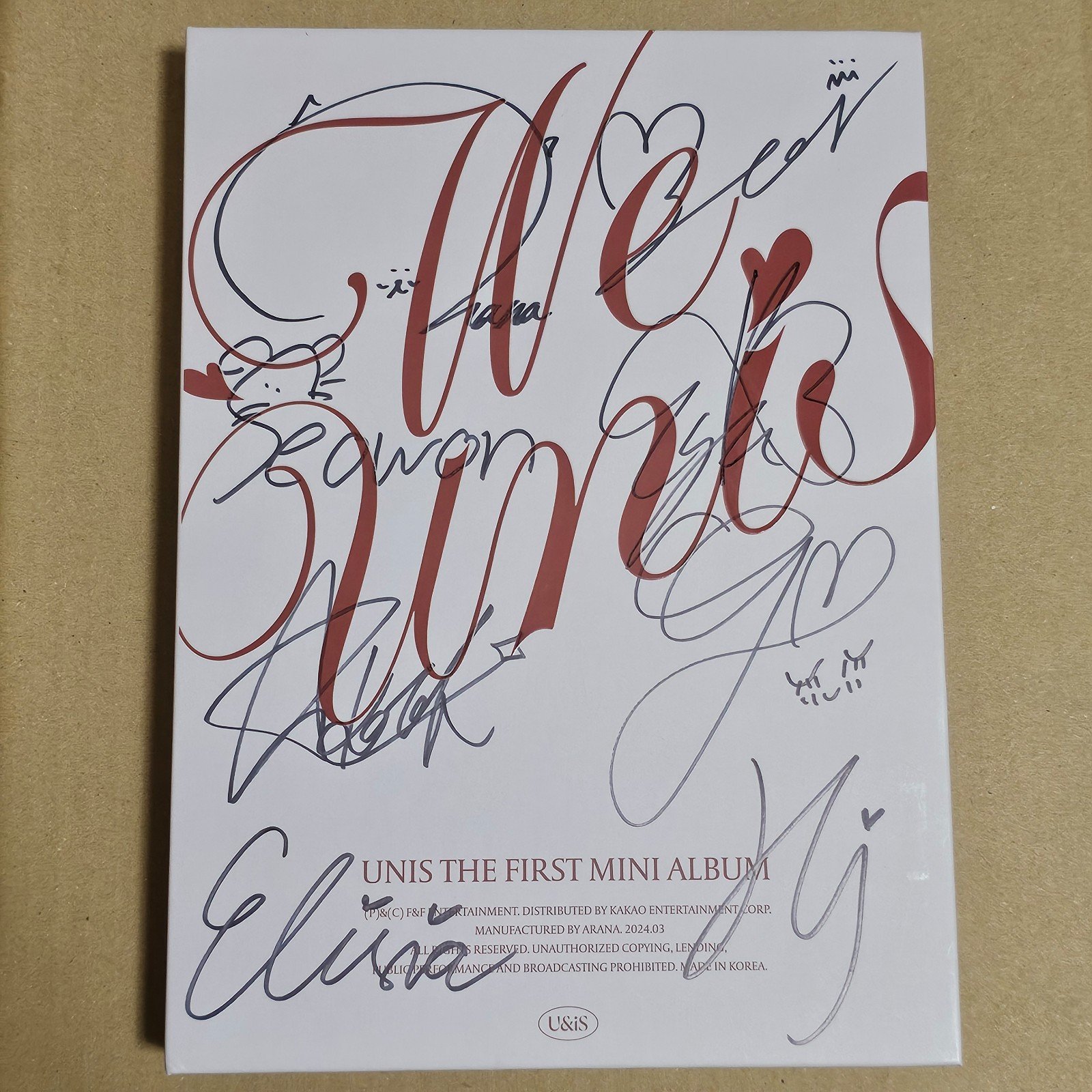 UNIS WeUnis Start Signed Album