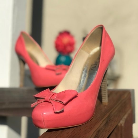 Luciana Gimenez Square toe Red Bottom Platforms