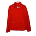 LL Bean Women's Red Fleece Zip up Jacket, Medium