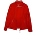 LL Bean Women's Red Fleece Zip up Jacket, Medium