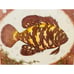 DAN MITRA Framed Oscar Fish Hand-Colored Etching, Signed and Numbered