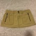 Y2K extreme low-rise yellow/khaki Abercrombie & Fitch super mini skirt