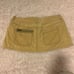 Y2K extreme low-rise yellow/khaki Abercrombie & Fitch super mini skirt