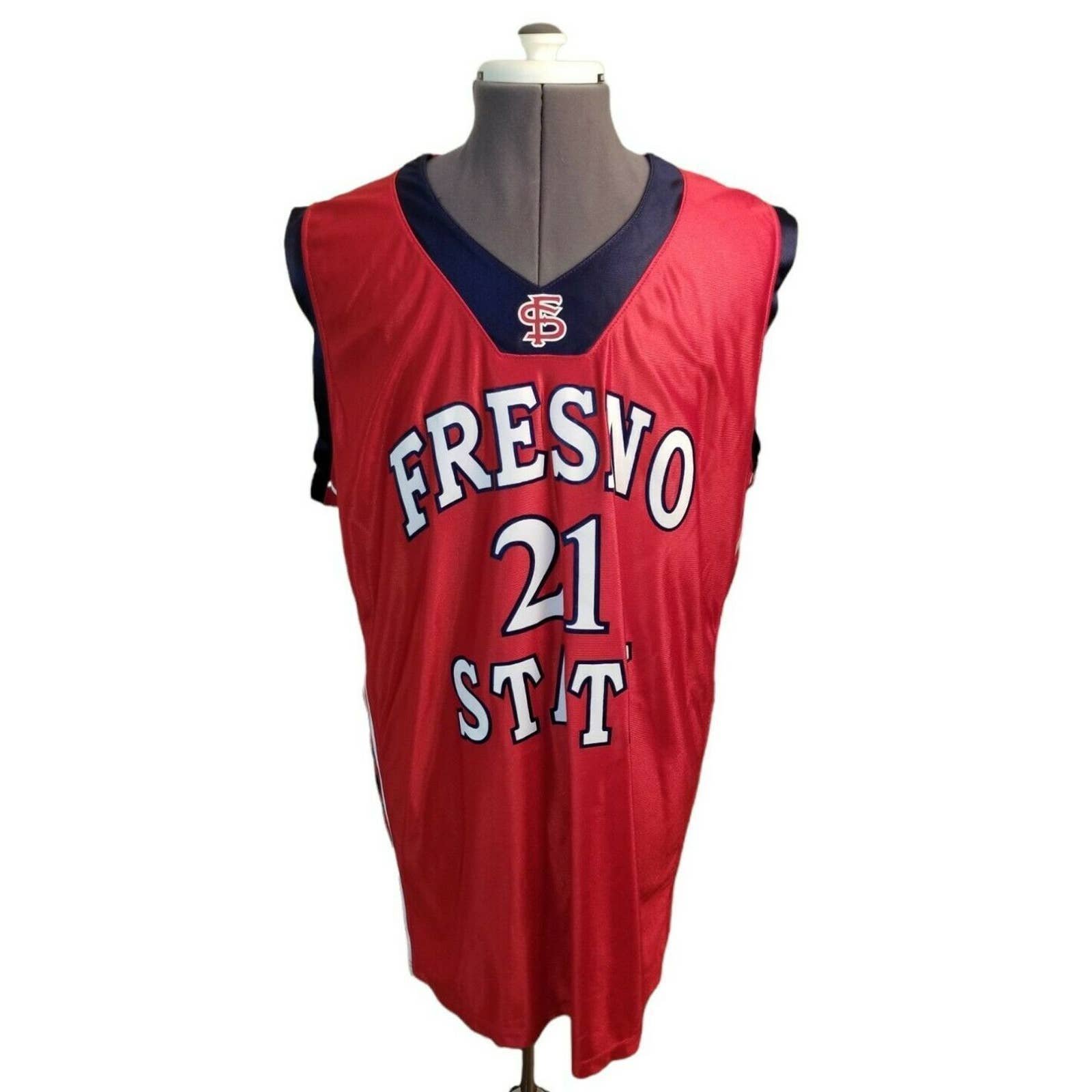Wilson Fresno State Bulldogs #21 Basketball Team Game NCAA Jersey 46 NWT
