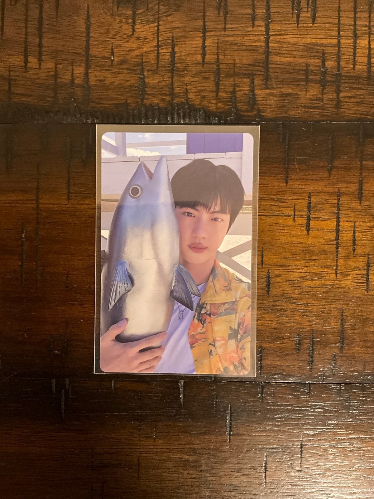 BTS JIN HAPPY ALBUM WEVERSE POB SUPER TUNA PHOTOCARD PC