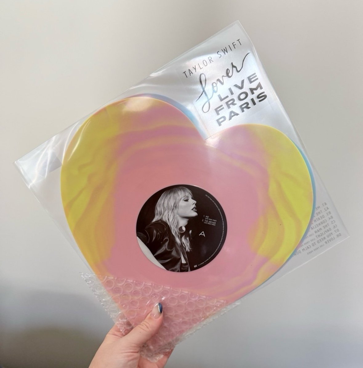 LLFP - Lover (Live From Paris) Heart Shaped Vinyl Taylor Swift