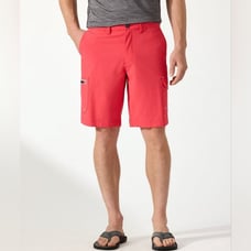 Tommy Bahama Island Zone Cargo Board Shorts Men's 32 Orange Summer Casual Swim