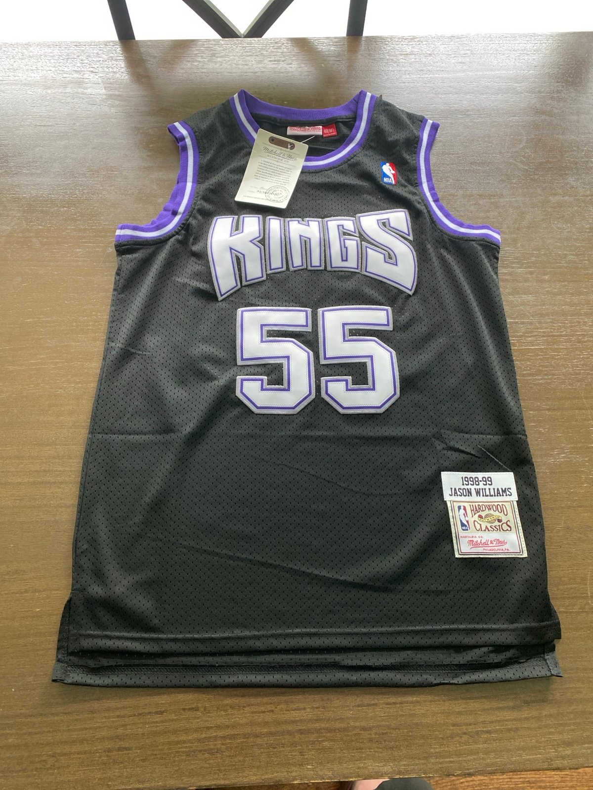 New Sacramento Kings Jason Williams 55 Jersey Sz S Swingman