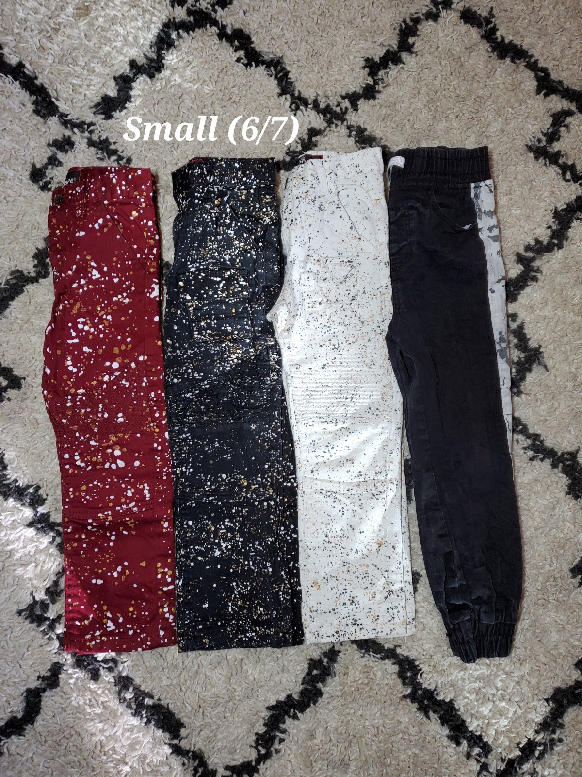 Red Ape Paint Splatter Jeans Small (6/7)