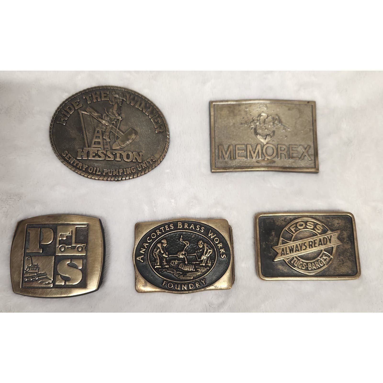 Vintage Belt Buckles - Set of 5
