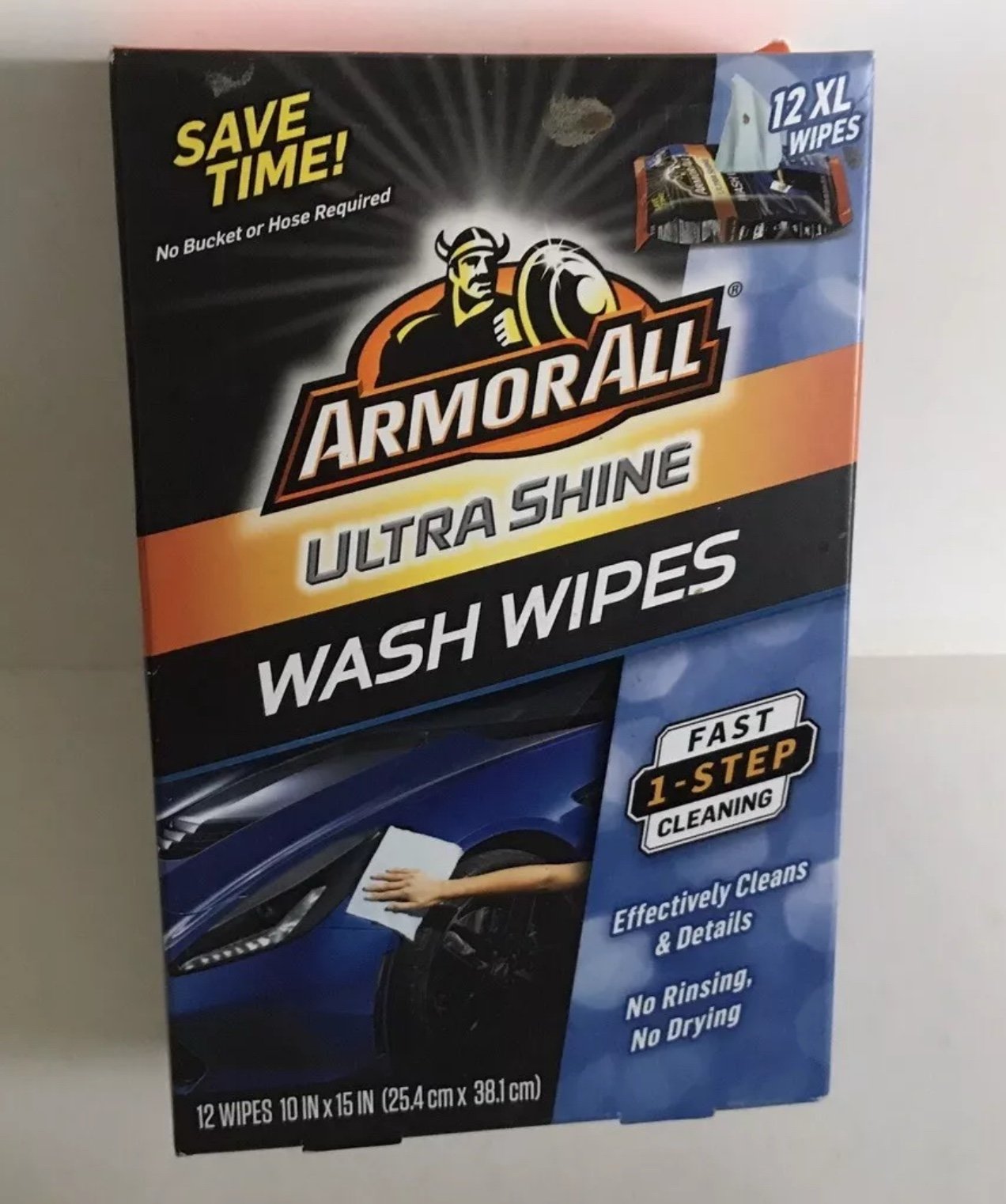 Armor All Ultra Shine Car Wash Wipes Armorall XL Extra Large Cleaning Exterior