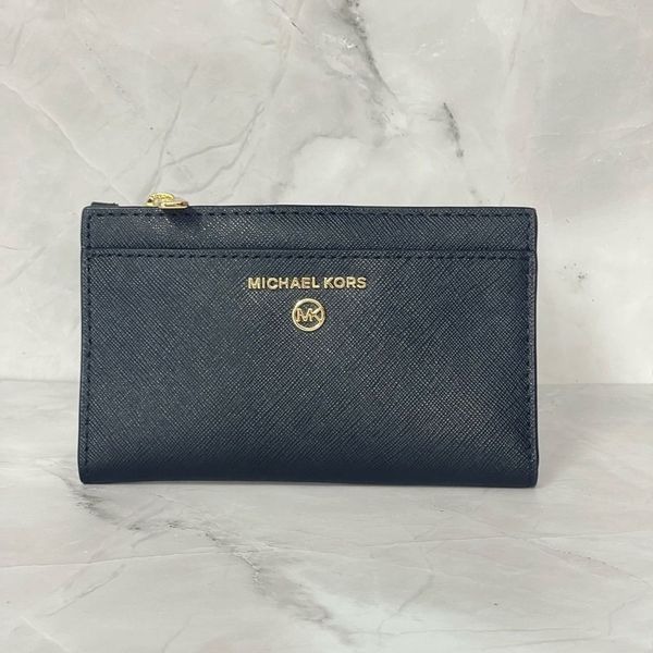 Michael Kors Charm Card Case Wallet Black