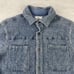 Woolrich Flannel Shirt Men Large (Meas. Med) Heather Blue 100% Wool Pit Gussets