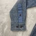 Woolrich Flannel Shirt Men Large (Meas. Med) Heather Blue 100% Wool Pit Gussets