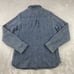 Woolrich Flannel Shirt Men Large (Meas. Med) Heather Blue 100% Wool Pit Gussets