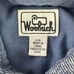 Woolrich Flannel Shirt Men Large (Meas. Med) Heather Blue 100% Wool Pit Gussets