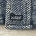 Woolrich Flannel Shirt Men Large (Meas. Med) Heather Blue 100% Wool Pit Gussets