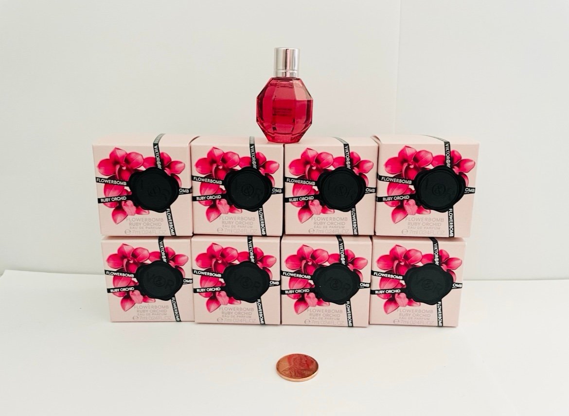 8 Viktor & Rolf Flowerbomb Ruby Orchid Eau de Parfum 0.24fl oz 7ml Dabber