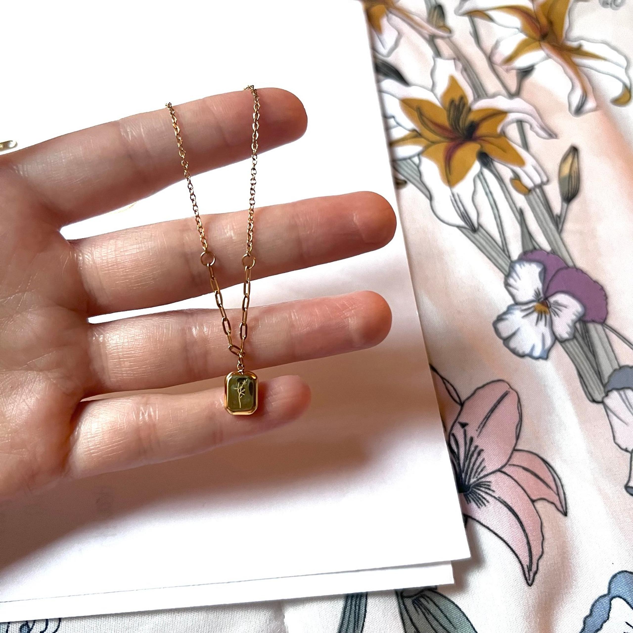 Minimalist Double Sided Stainless Steel Dainty Necklace