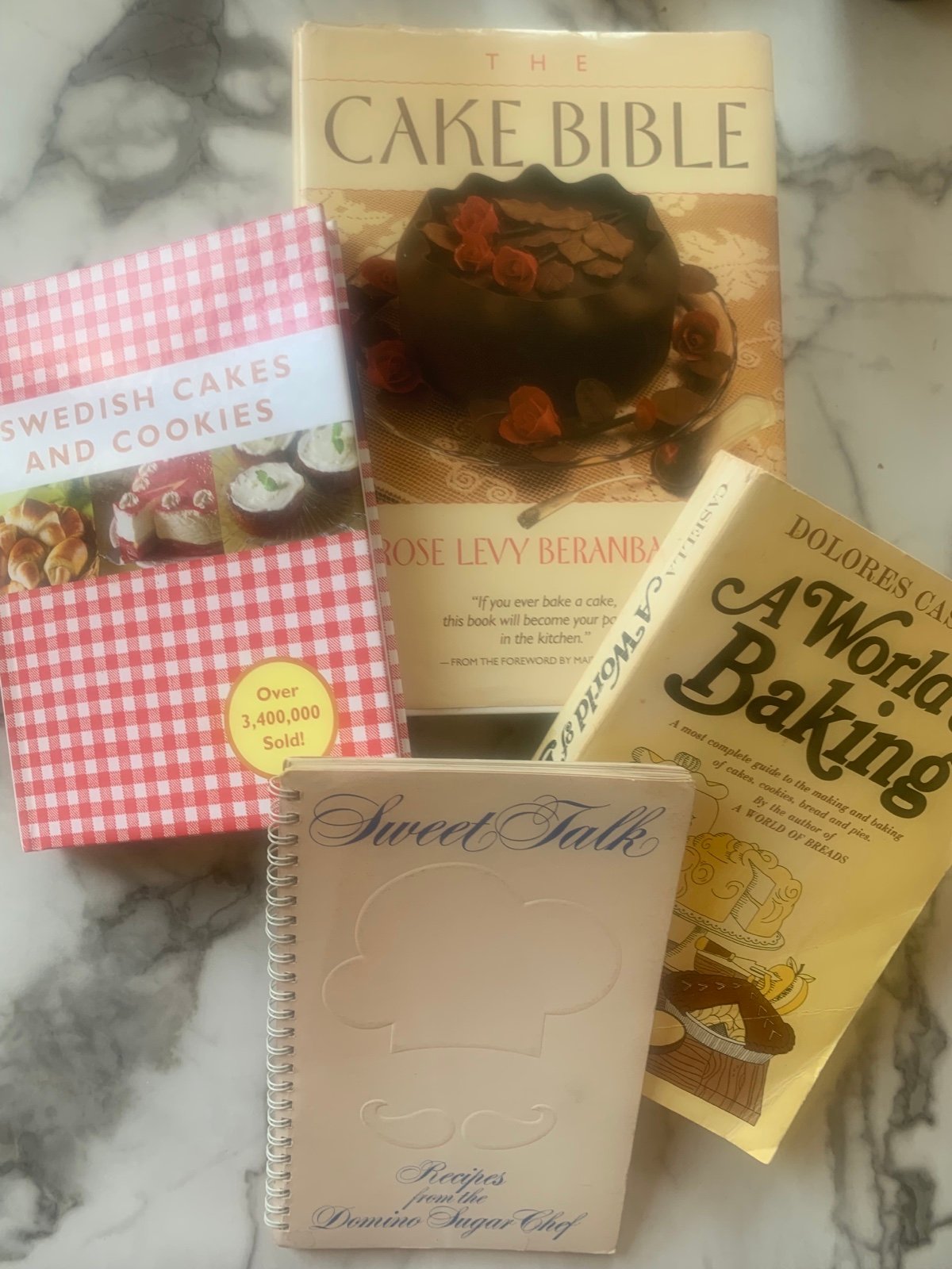 CAKE BIBLE COOKBOOK + 3 BAKING COOKBOOK BUNDLE + MYSTERY BONUS!