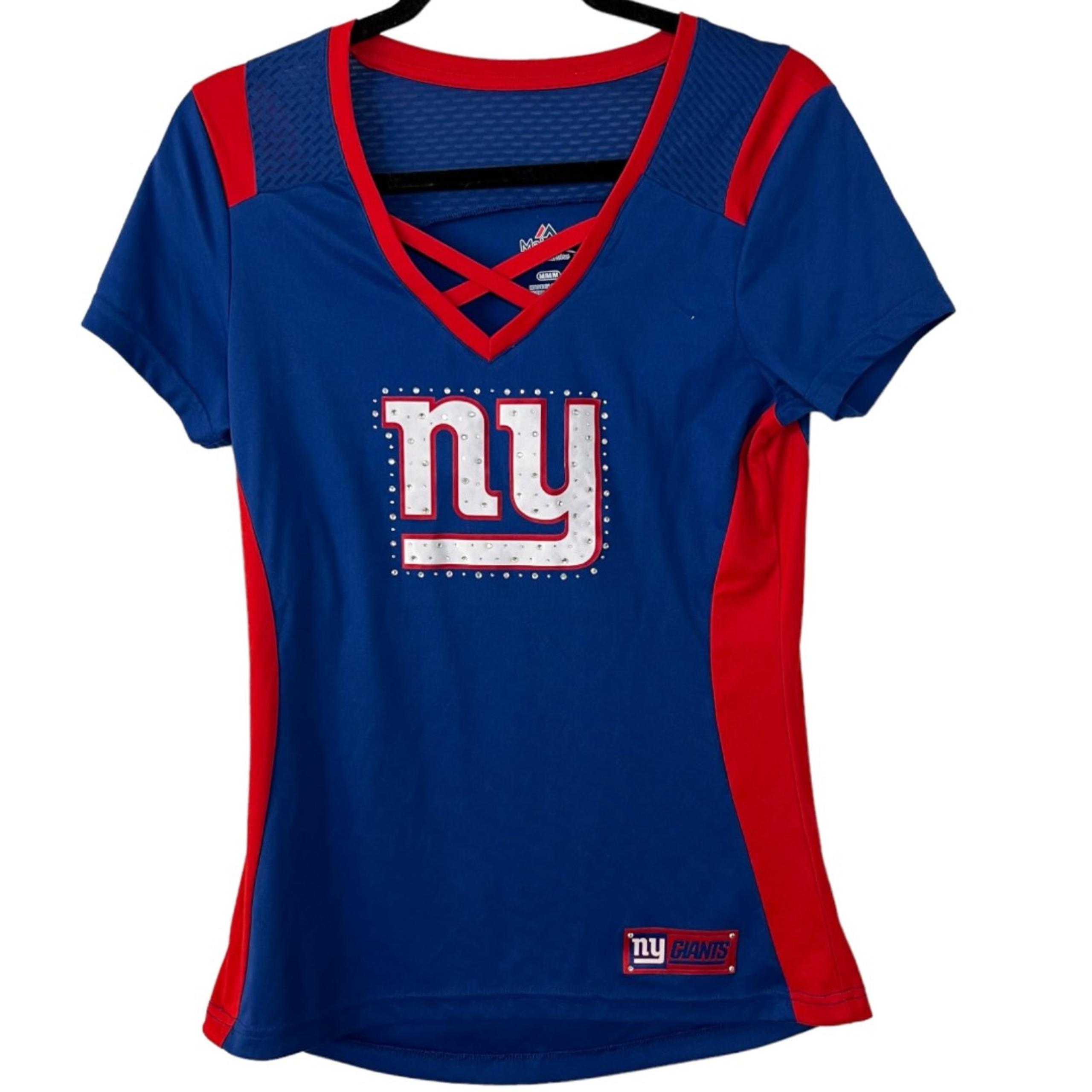 Majestic MLB New York Giants Rhinestone Tee Women's Size Medium
