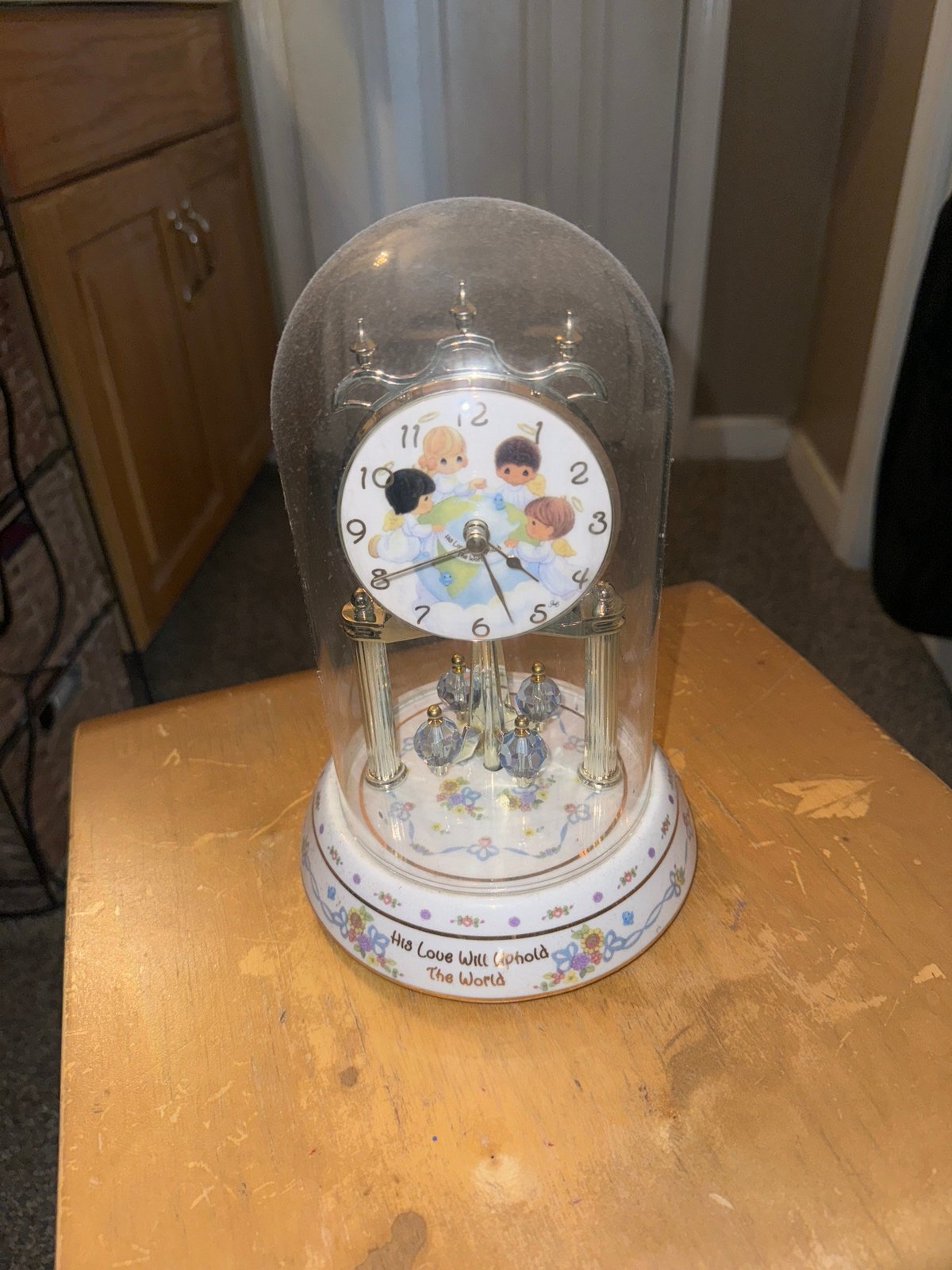 Precious Moments Globe Love Clock