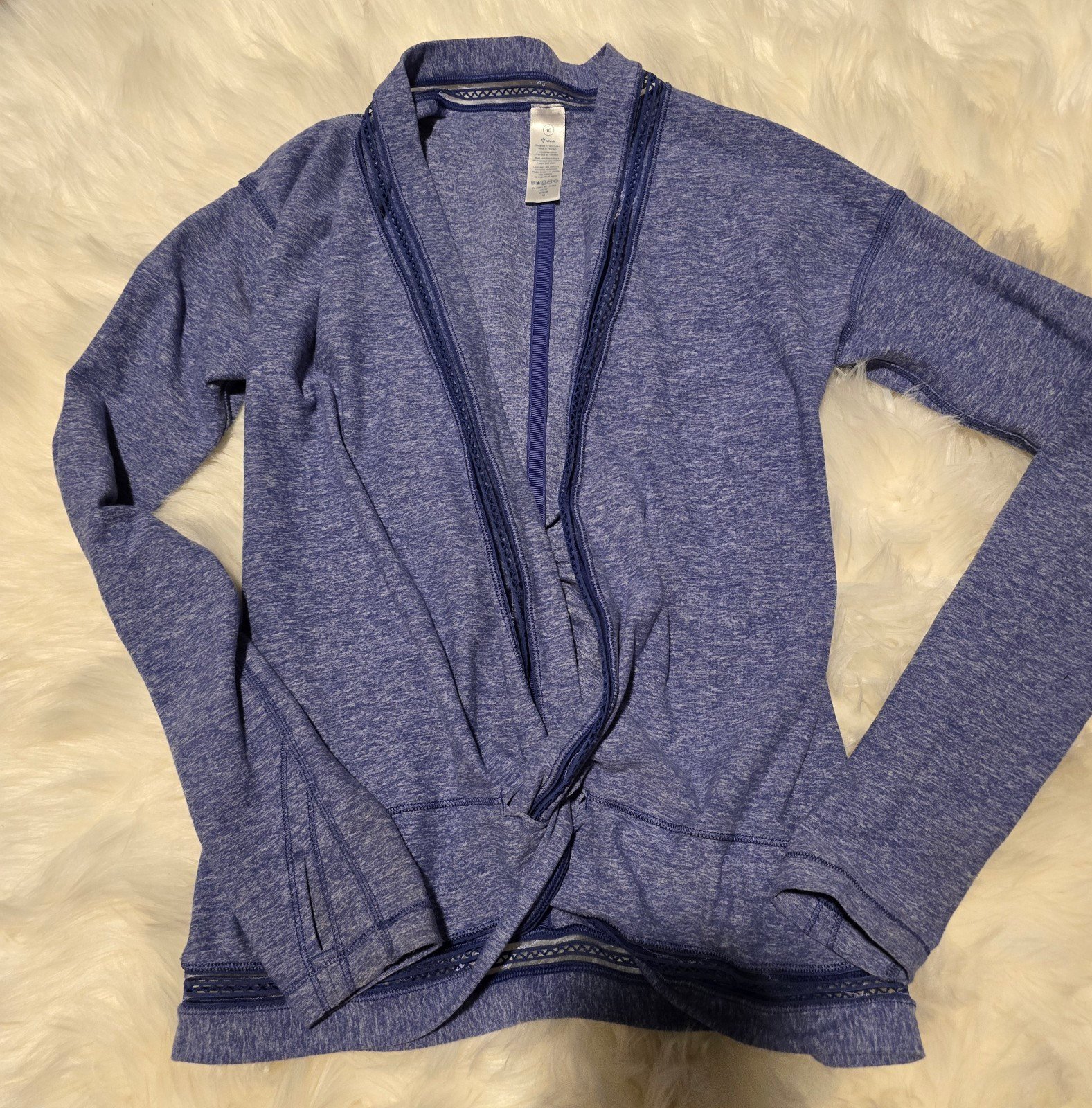 Ivivva Girls by Lululemon Long Sleeve Purple Sweater size 10