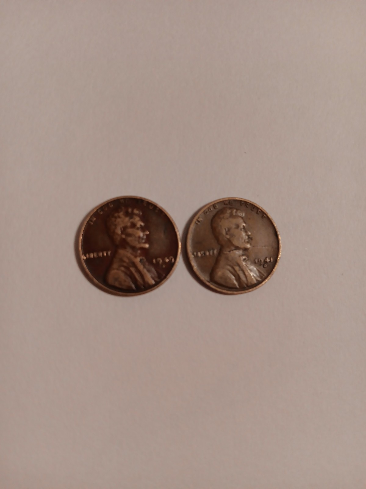 1941/49 d wheat penny