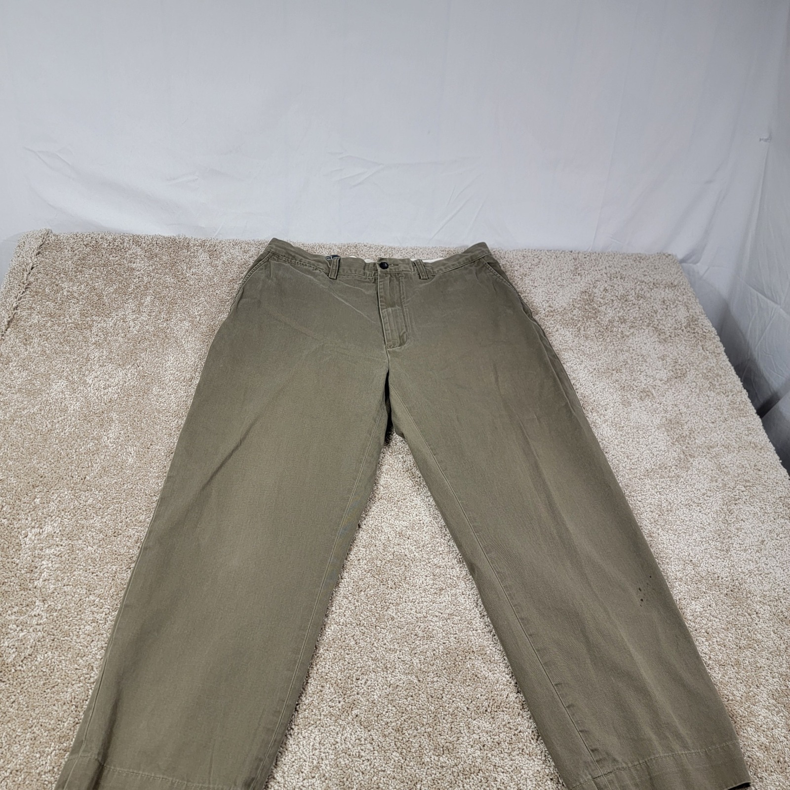 Polo Ralph Lauren Prospect Pants Straight Leg Cotton Olive Green 36x30