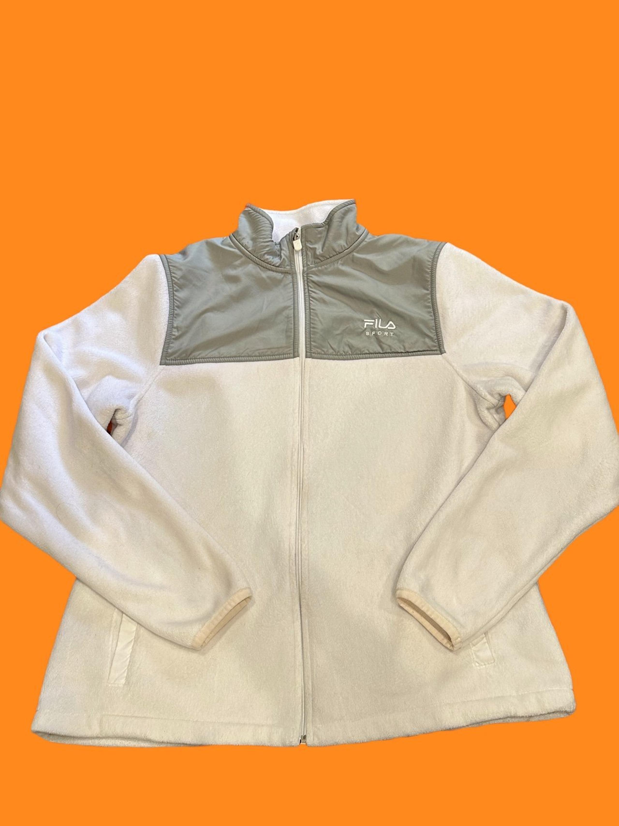 Fila Sport  Womens jacket. Full zip. White & grey size M.