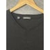 Saks Fifth Avenue Sweater Mens Large Black 100% Cashmere V Neck Made In Italy