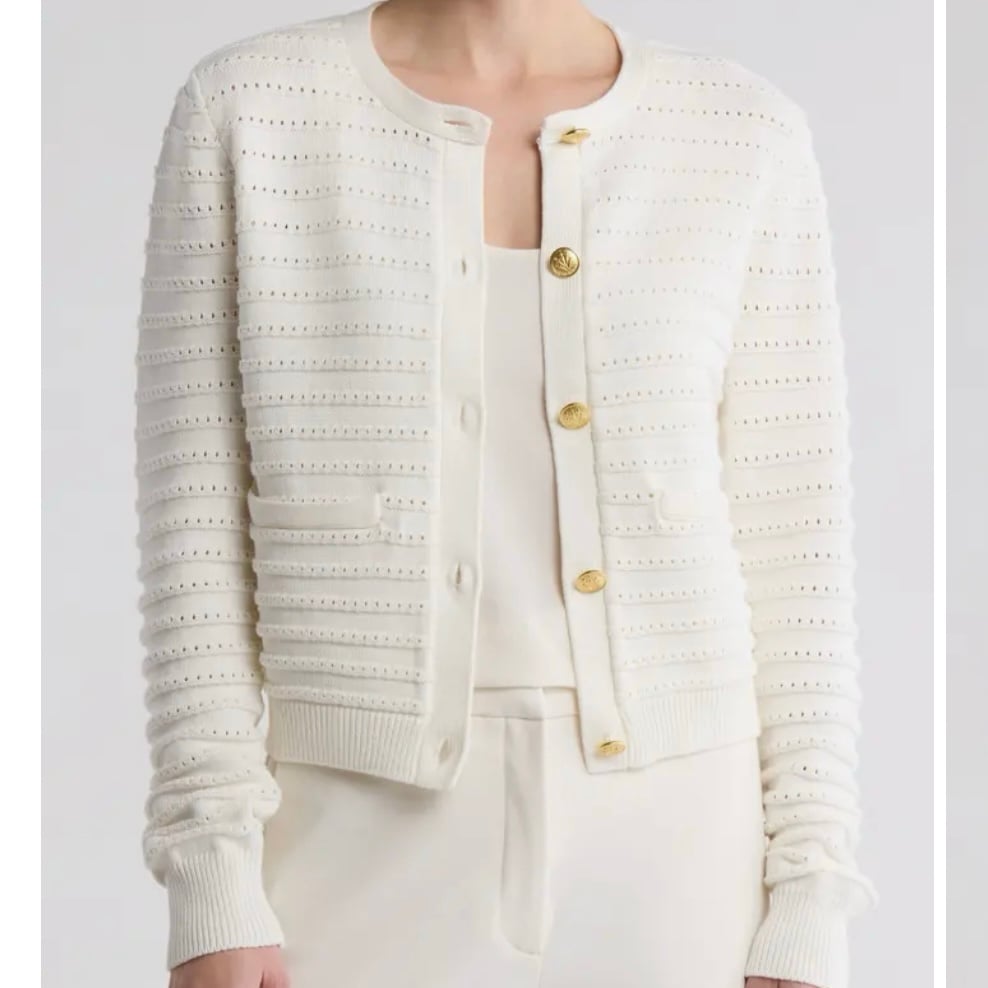 Rag & Bone Evelyn Ivory Cardigan size S