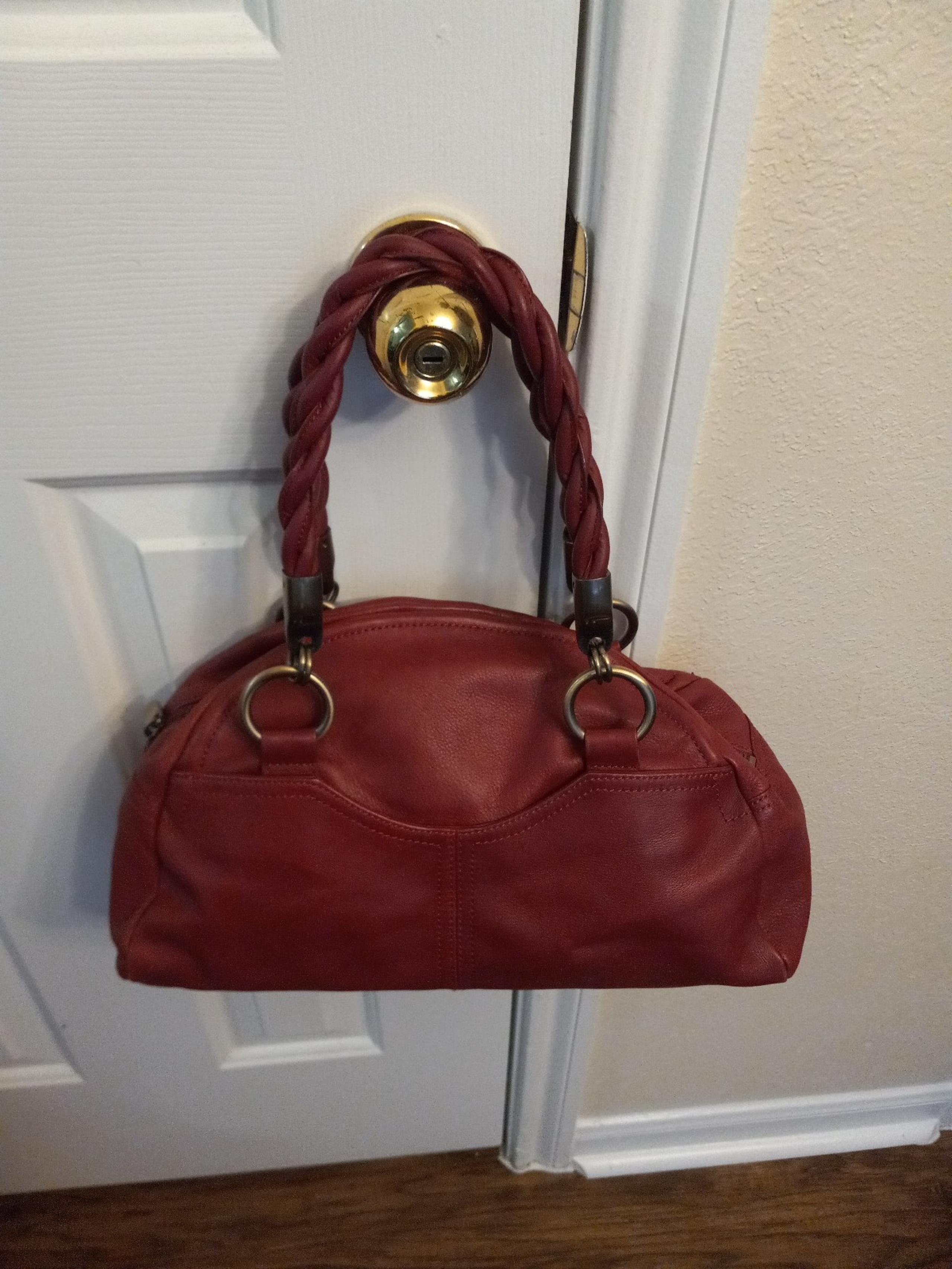 Clark's Red Leather Handbag