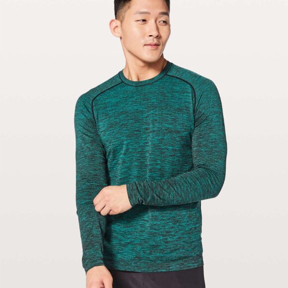 Lululemon Metal Vent Tech Long Sleeve Spirit Green / Black