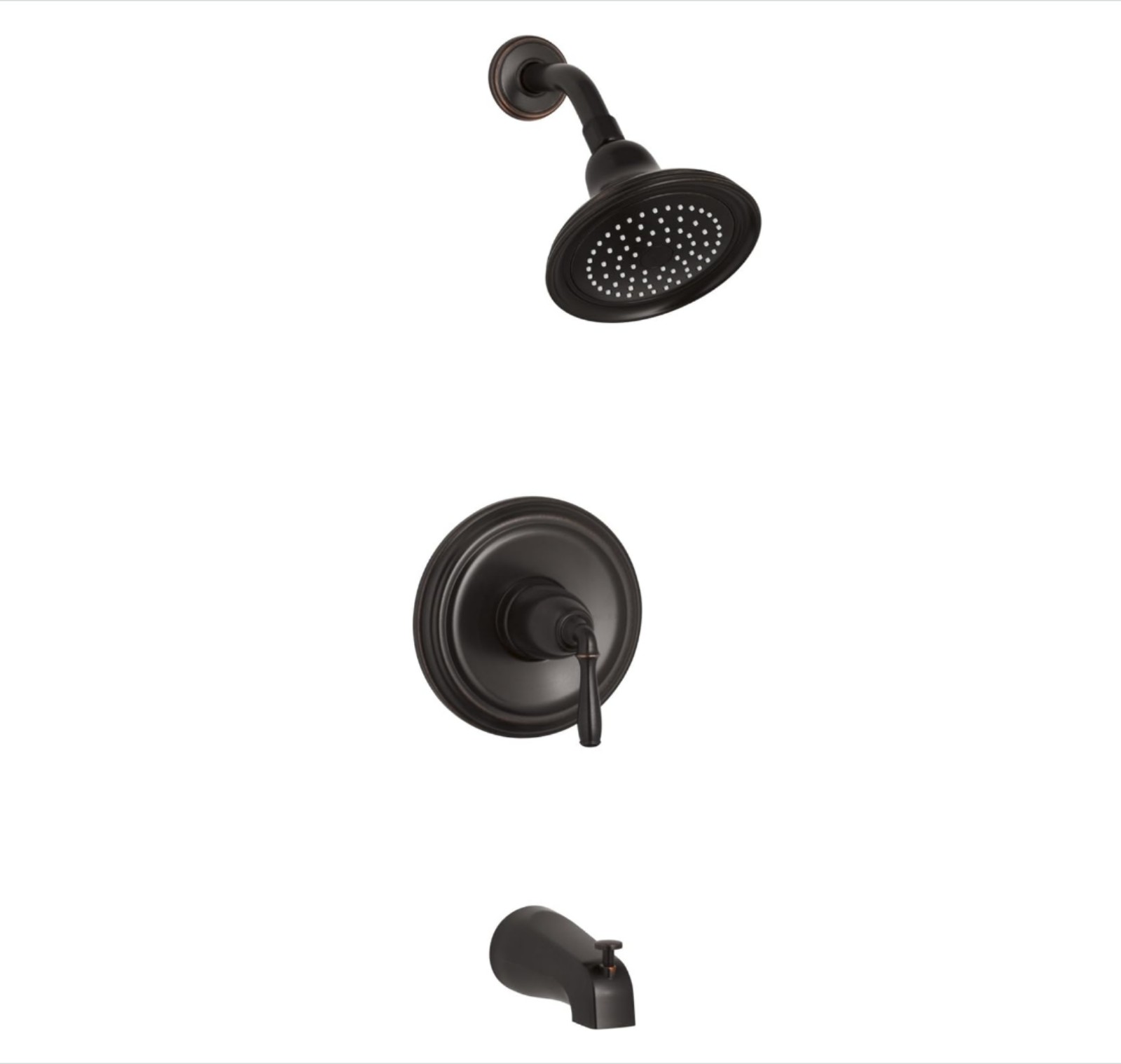 Oil rubbed bronze Kohler devonshire rite-temp bath and shower trim with NPT Spou