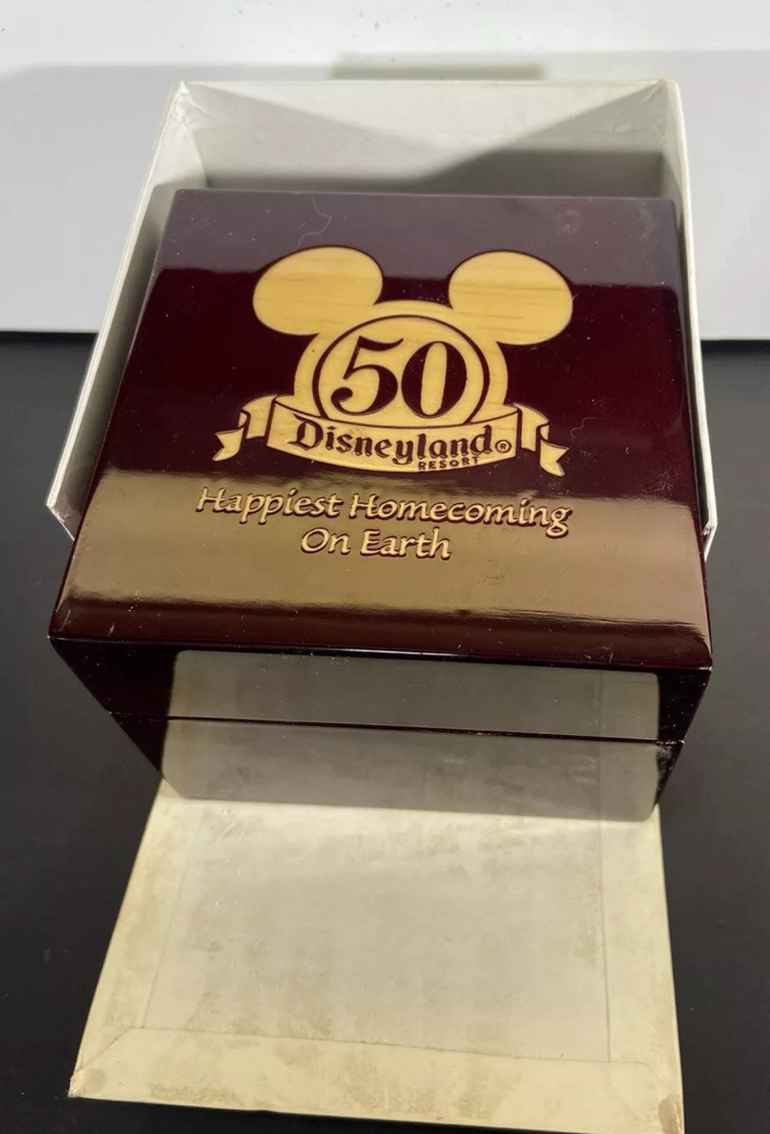 Disneyland 50th Anniversary Men's Mickey Mouse Castle Watch - Box Only