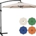 10 ft Patio Umbrella Outdoor with 8 Sturdy Ribs