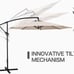10 ft Patio Umbrella Outdoor with 8 Sturdy Ribs
