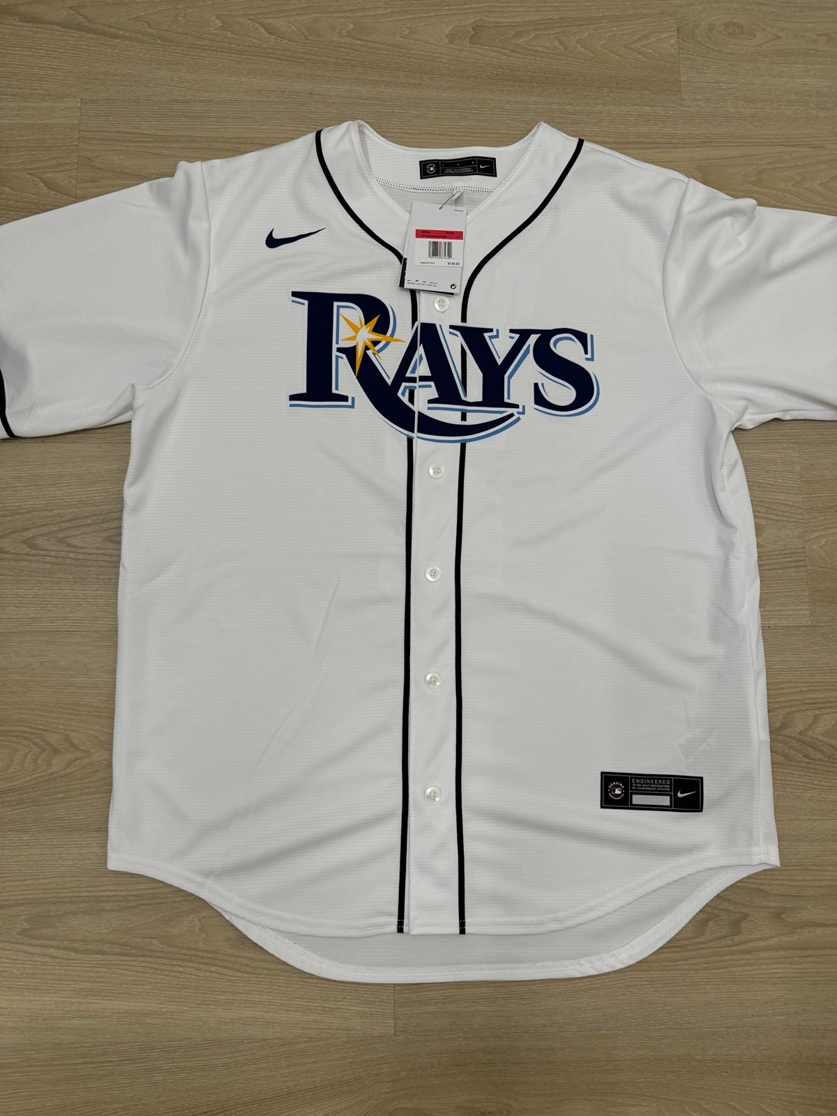 MLB Nike Tampa Bay R vsays Diaz Baseball Jersey Authentic NEW Size Large