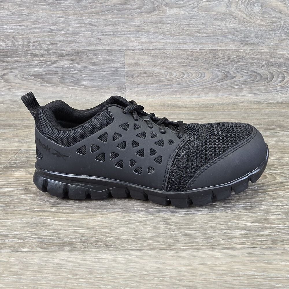 Reebok Sublite Safety Work Shoe Women's 6.5 Cushion RB041 Black Sneaker Boot