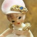 Vintage Josef Original Tilt Head SEPTEMBER Doll of the Month Figurine California