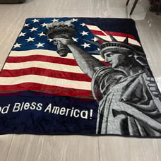 God bless America large blanket