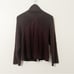 Tara Jarmon Aubergine Sweater Zip Back Turtleneck Size Large L