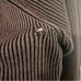 Tara Jarmon Aubergine Sweater Zip Back Turtleneck Size Large L