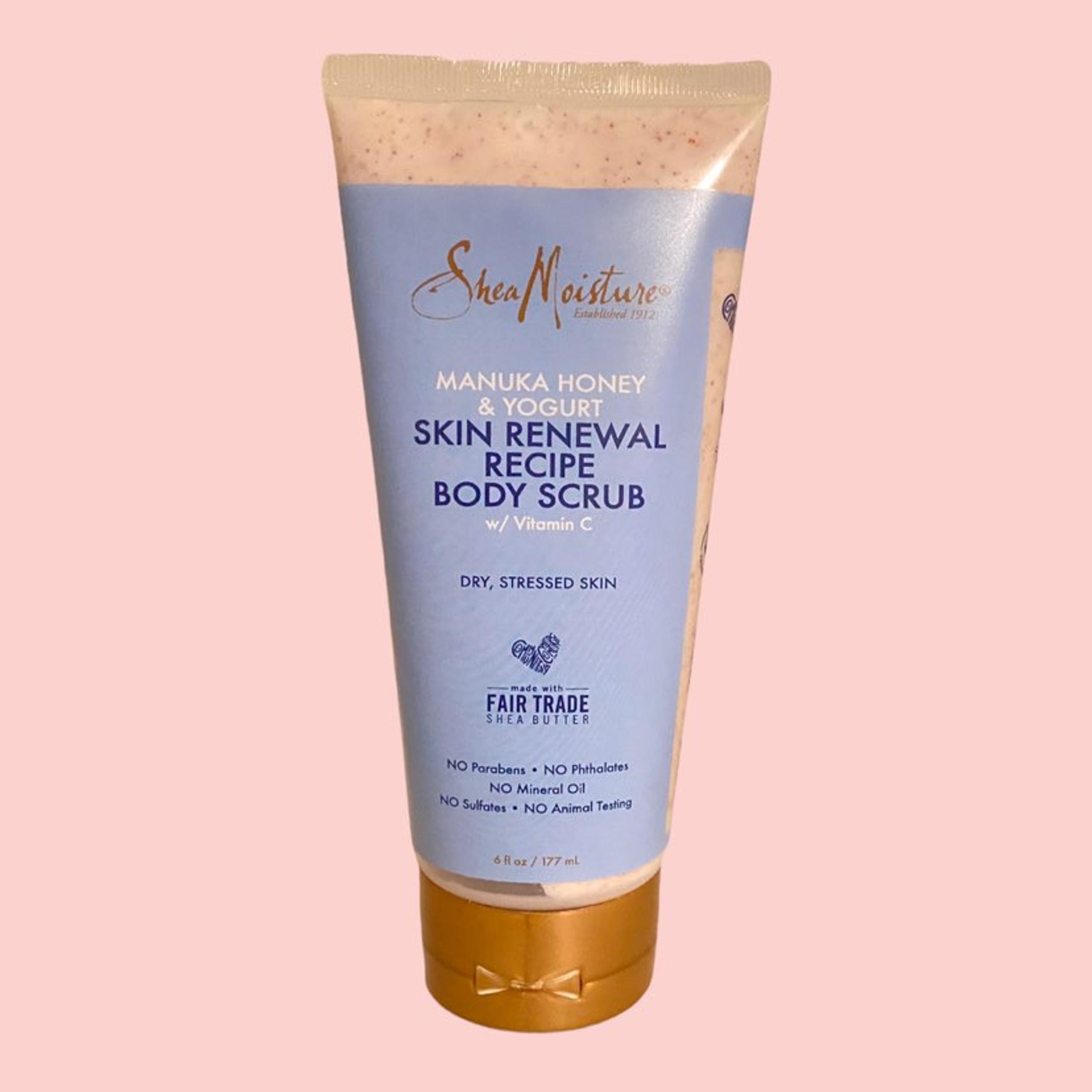 Shea Moisture Skin Renewal Recipe Manuka Honey & Yogurt Body Scrub 6 fl oz NEW