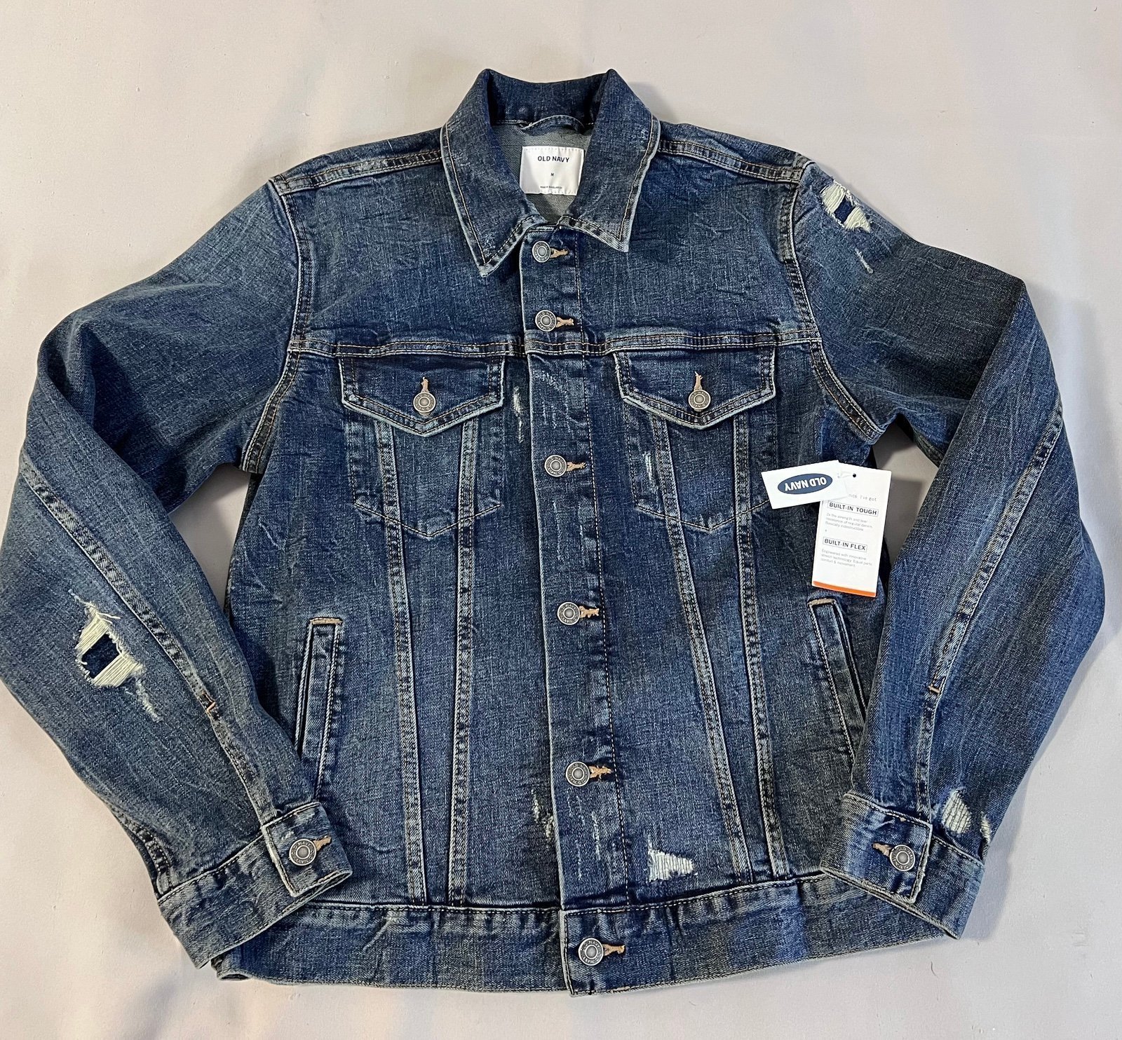 Men’s Denim Old Navy Button Up Jacket Size Medium NWT