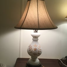 Vintage Hand blown Bavarian Table Lamp
