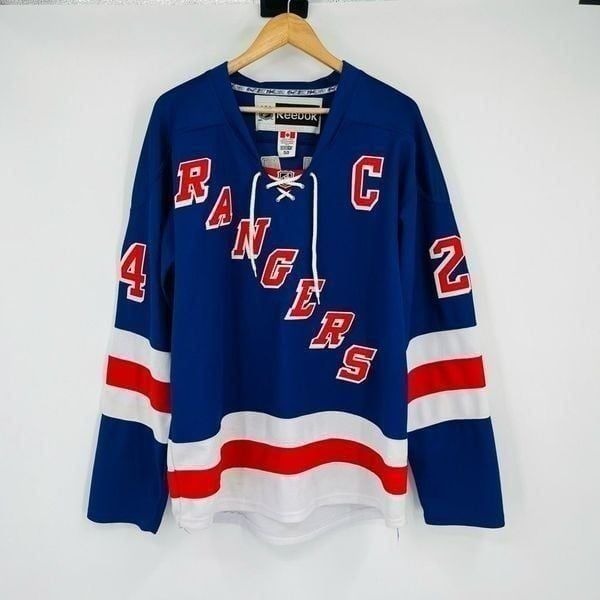 Reebok Jersey Shirt New York Ranger Ryan Callahan NHL Hockey Blue Mens Size 50