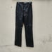 I AM GIA Women Saros Faux Leather Pants Mid Rise Straight Leg Black Size X Small
